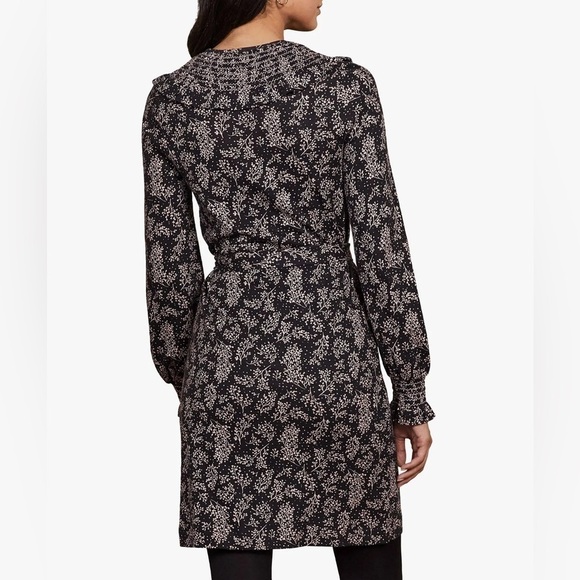 Boden Smocked Jersey Dress Multi-color Milkshake Leafy Spring Size 16/18 Long - Picture 4 of 7